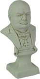 Things2Die4 Museum White Finish Winston Churchill Bust Statue
