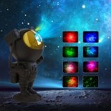 SFOUR Astronaut Galaxy Projector Night Light，Lights for Bedroom,Kids Room Decor Aesthetic, Adjustable Head Angle,Gift for Kids Adults Home Party Ceiling Decor，Christmas Gift