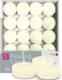 HYOOLA Premium Ivory Floating Candles 1.75 Inch – 3 Hour – 80 Pack – European Made