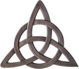 Super Z Outlet Resin Celtic Trinity Knot Wall Art for Home Decoration, Religious Communion Baptism Gifts, Churches