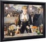 A Bar at Folies Bergere by Eduard Manet, Framed Wall Art Print, Wonderful Bar Decor for Home or Office, 11×14, 2422B