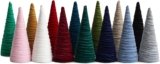 Single Velvet or Fabric Cone, You Choose The Color, Seasonal Mantel, Valentine’s, Wedding Centerpiece, Nursery Decor, Holiday Entryway, Rustic Winter Home, Farmhouse Home Decorations (Large)