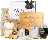 House Warming Gifts New Home, Best Housewarming Gift Ideas for Couples, Clients, Women, Unique First Home Baskets for Buyers, New Apartment (16 Piece Set)